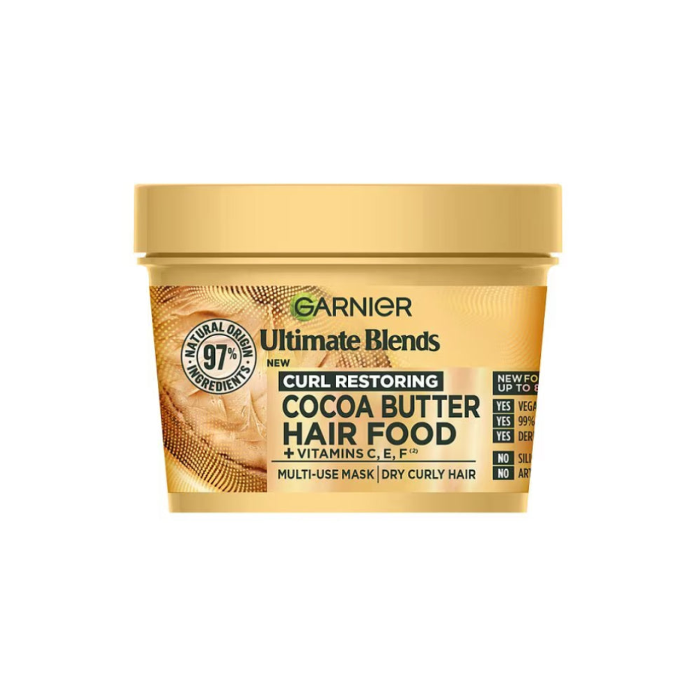 Garnier Ultimate Blends Curl Restoring Hair Food Cocoa Butter & Jojoba Oil
