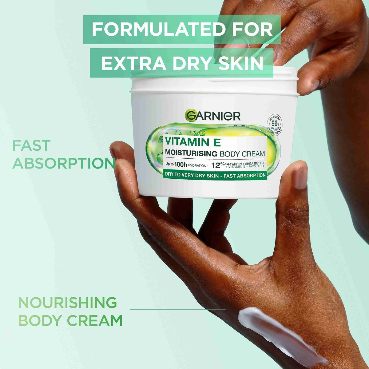Garnier Vitamin E Moisturising Body Cream 380ml - Image 4