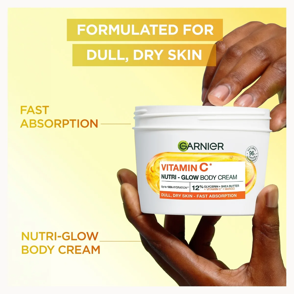 Garnier Vitamin C* Nutri – Glow Body Cream - Image 4