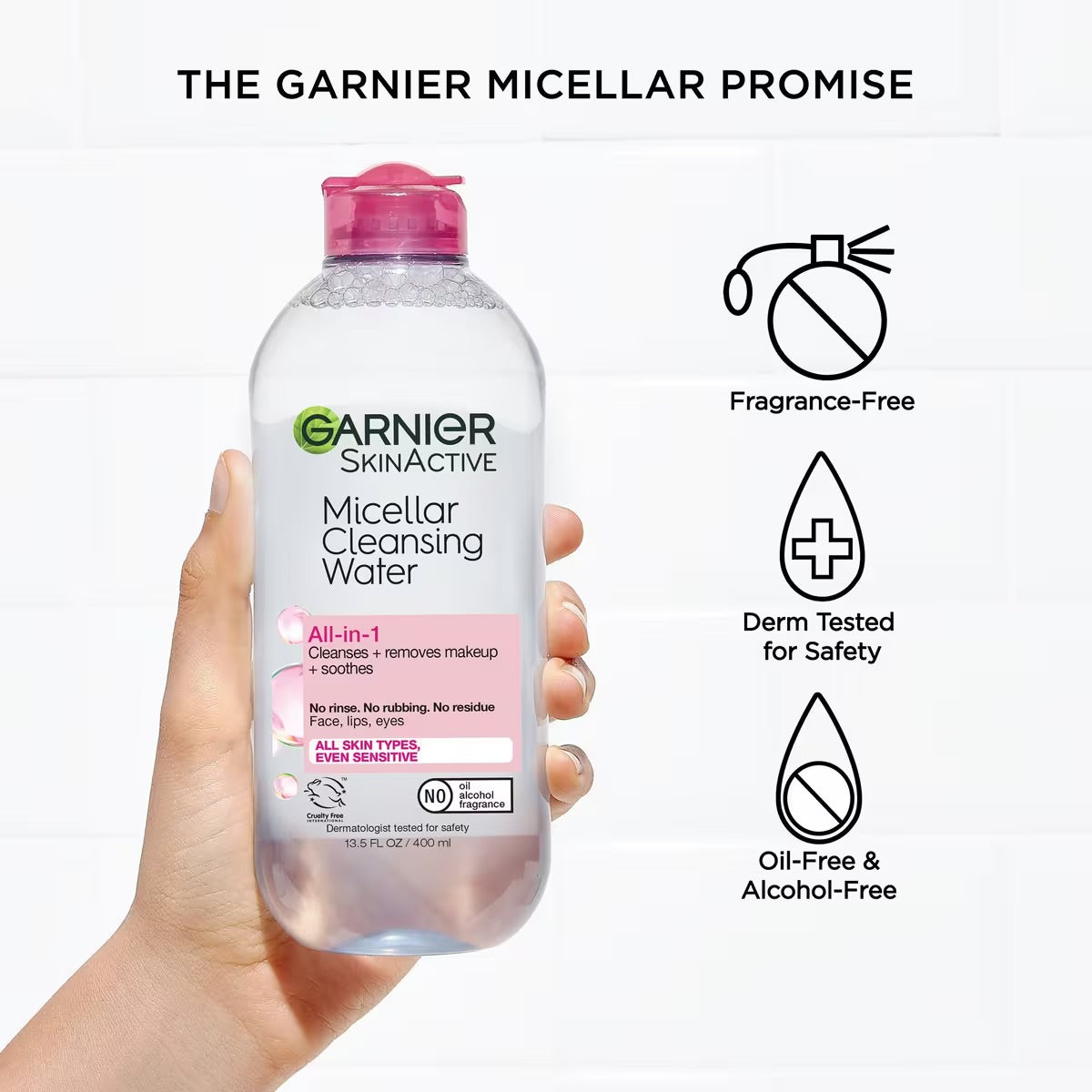 Garnier micellar cleansing water all-in-1 (400ml) - Image 4