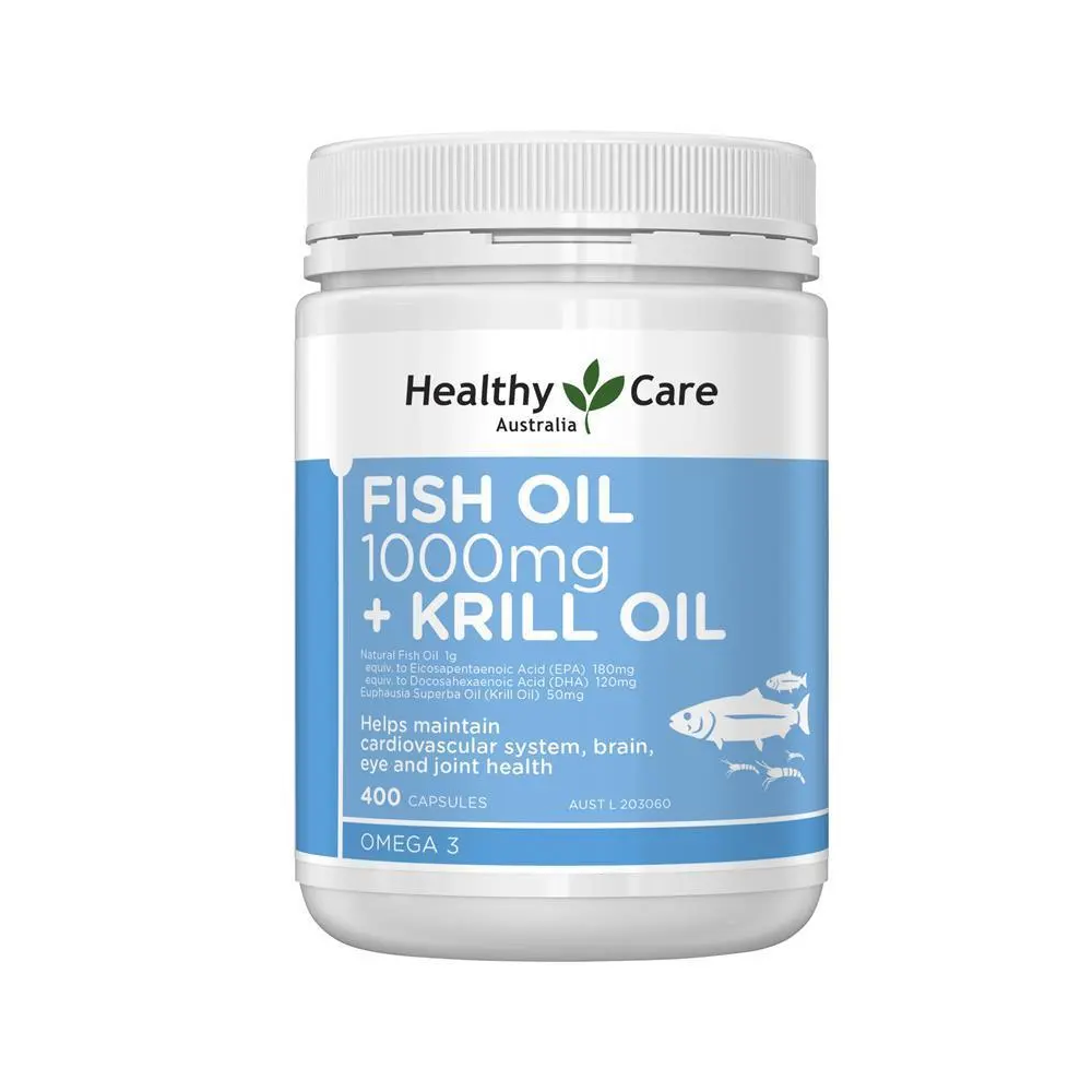 Healthy Care Fish Oil 1000mg Omega-3 – 400 capsules