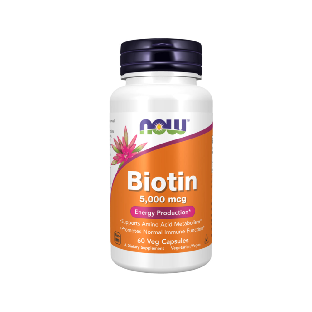 Now Biotin 5,000 mcg Veg Capsules