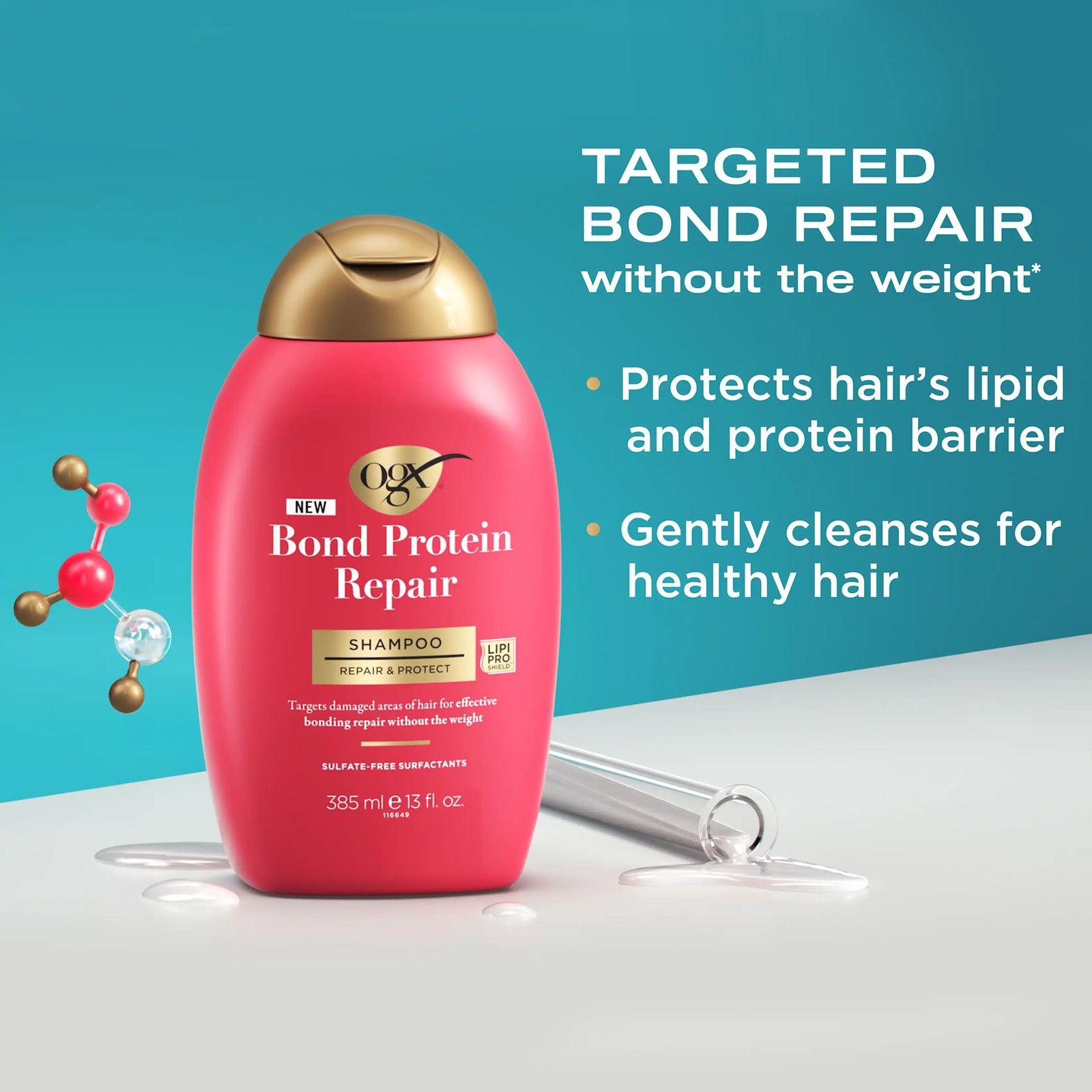 Ogx Bond Protein Repair Lightweight Shampoo - Image 4