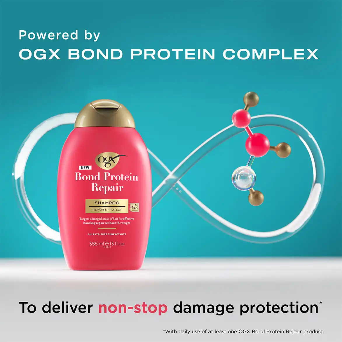 Ogx Bond Protein Repair Lightweight Shampoo - Image 3