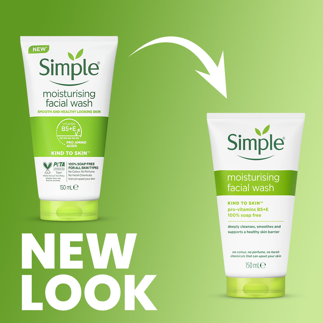 Simple Kind to Skin Moisturizing Face Wash 150ml - Image 2