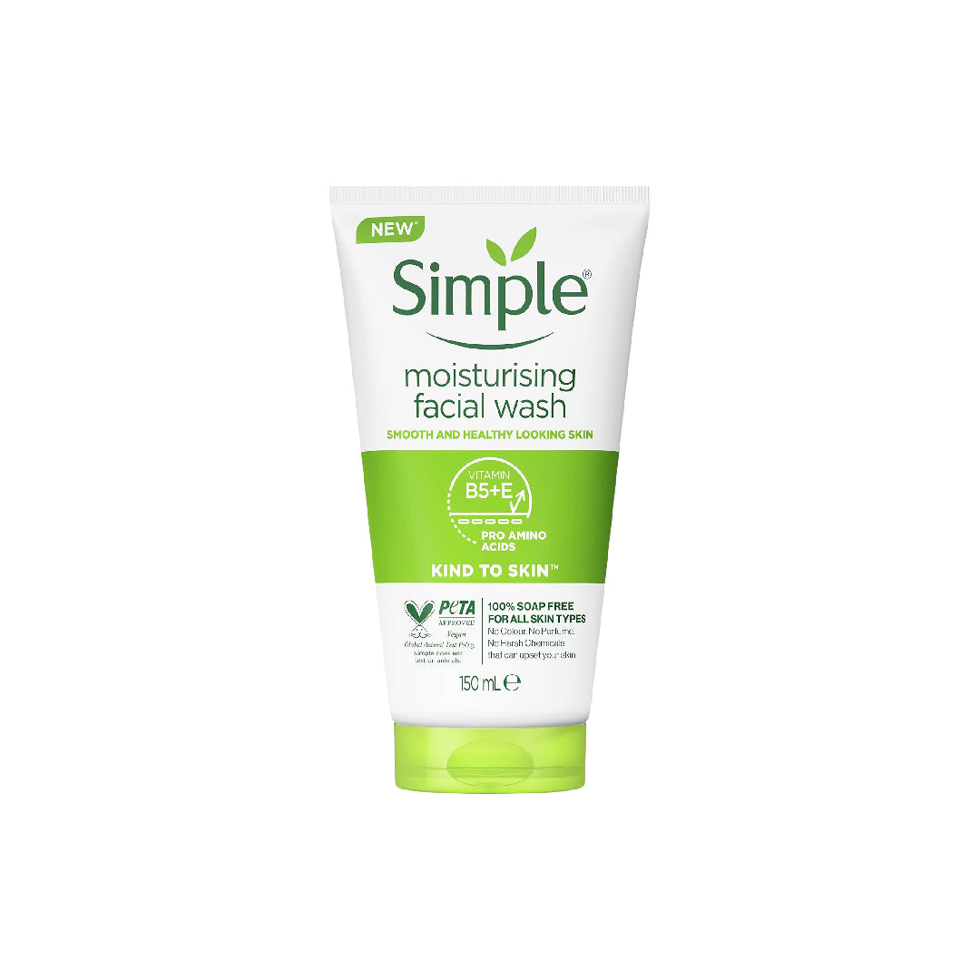 Simple Kind to Skin Moisturizing Face Wash 150ml - Image 3
